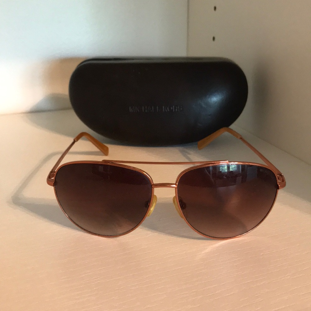 Michael Kors bronze aviators